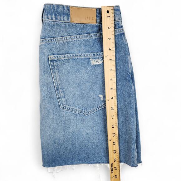 Rails Denim Mini Skirt Women's 31 Blue Laurel Marina Distressed High-Rise - Picture 10 of 11